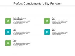 Perfect complements utility function ppt powerpoint presentation outline icon cpb