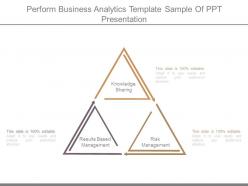 Perform Business Analytics Template Sample Of Ppt Presentation