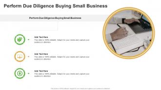 Perform Due Diligence Buying Small Business In Powerpoint And Google Slides Cpb