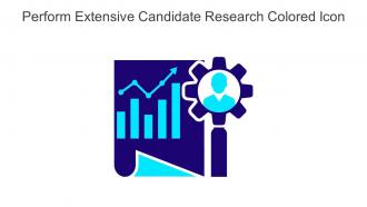 Perform Extensive Candidate Research Colored Icon In Powerpoint Pptx Png And Editable Eps Format