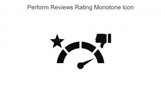 Perform Reviews Rating Monotone Icon In Powerpoint Pptx Png And Editable Eps Format
