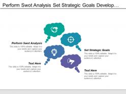 Perform Swot Analysis Set Strategic Goals Develop Control Framework