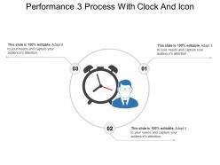 Performance 3 process with clock and icon