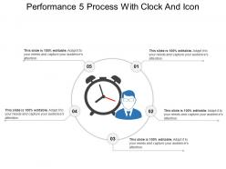 Performance 5 process with clock and icon