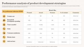 Performance Analysis Of Product Development Accelerating Business Growth Top Strategy SS V