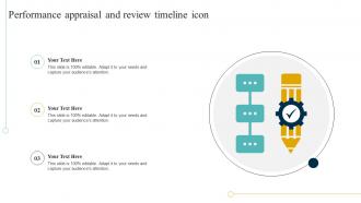 Performance Appraisal And Review Timeline Icon