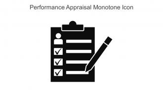 Performance Appraisal Monotone Icon In Powerpoint Pptx Png And Editable Eps Format
