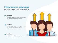 Performance appraisal of managers for promotion