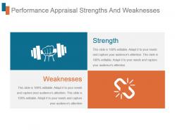 Performance appraisal strengths and weaknesses ppt slide show