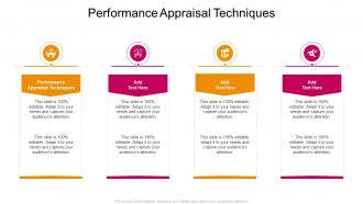 Performance Appraisal Techniques In Powerpoint And Google Slides Cpb