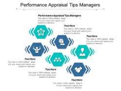 Performance appraisal tips managers ppt powerpoint presentation show clipart images cpb