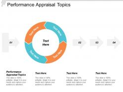 Performance appraisal topics ppt powerpoint presentation inspiration background images cpb