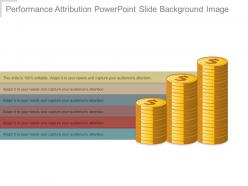 Performance attribution powerpoint slide background image