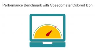 Performance Benchmark With Speedometer Colored Icon In Powerpoint Pptx Png And Editable Eps Format