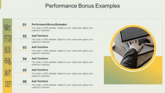Performance Bonus Examples In Powerpoint And Google Slides Cpb