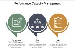 Performance capacity management ppt powerpoint presentation infographics example cpb
