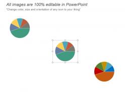 Performance chart of organic visits and backlinks powerpoint shapes