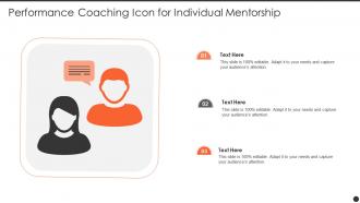 Performance Coaching Icon For Individual Mentorship