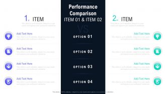 Performance Comparison Item 01 And Item 02 Infographic Powerpoint Template