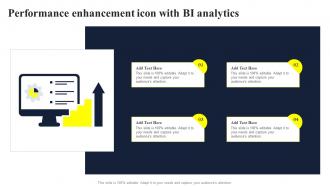 Performance Enhancement Icon With BI Analytics