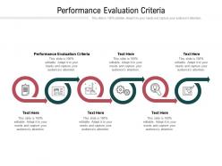 Performance evaluation criteria ppt powerpoint presentation inspiration graphic images cpb