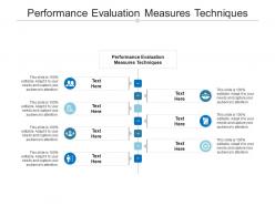 Performance evaluation measures techniques ppt powerpoint presentation outline example introduction cpb