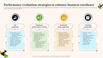 Performance Evaluation Strategies To Enhance Business Excellence