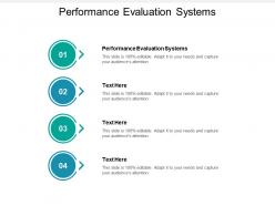 Performance evaluation systems ppt powerpoint presentation icon graphics example cpb