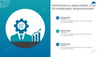 Performance Expectation Icon For Employees Empowerment