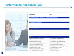 Performance Feedback Department Ppt Powerpoint Presentation Layouts Clipart
