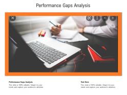 Performance gaps analysis ppt powerpoint presentation ideas outfit cpb