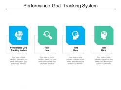 Performance goal tracking system ppt powerpoint presentation professional gallery cpb
