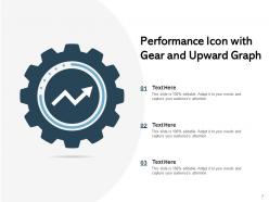 Performance Icon Business Financial Productivity Gear Improvement Successful