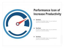 Performance icon of increase productivity