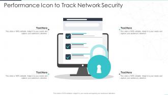 Performance Icon To Track Network Security