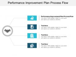 Performance improvement plan process flow ppt powerpoint presentation inspiration portfolio cpb