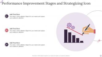 Performance Improvement Stages And Strategizing Icon