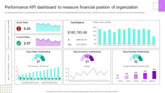 Performance Kpi Dashboard Measure Financial Position Financial Planning Analysis Guide Small Large Businesses