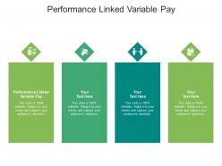 Performance linked variable pay ppt powerpoint presentation summary background cpb