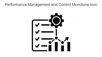 Performance Management And Control Monotone Icon In Powerpoint Pptx Png And Editable Eps Format