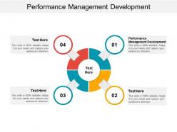 Performance management development ppt powerpoint presentation styles diagrams cpb