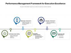 Performance management framework for execution excellence