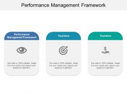 Performance management framework ppt powerpoint presentation icon graphics cpb