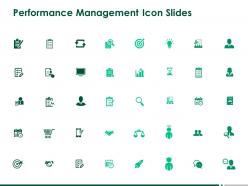 Performance management icon slides arrow goal ppt powerpoint presentation inspiration layouts