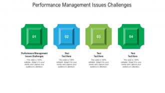 Performance management issues challenges ppt powerpoint presentation examples cpb