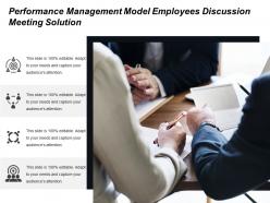 Performance management model employees discussion meeting solution