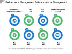 Performance management software vendor management system