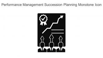 Performance Management Succession Planning Monotone Icon In Powerpoint Pptx Png And Editable Eps Format