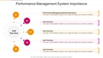 Performance Management System Importance In Powerpoint And Google Slides Cpb