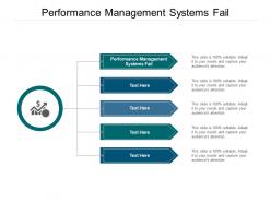 Performance management systems fail ppt powerpoint presentation outline samples cpb